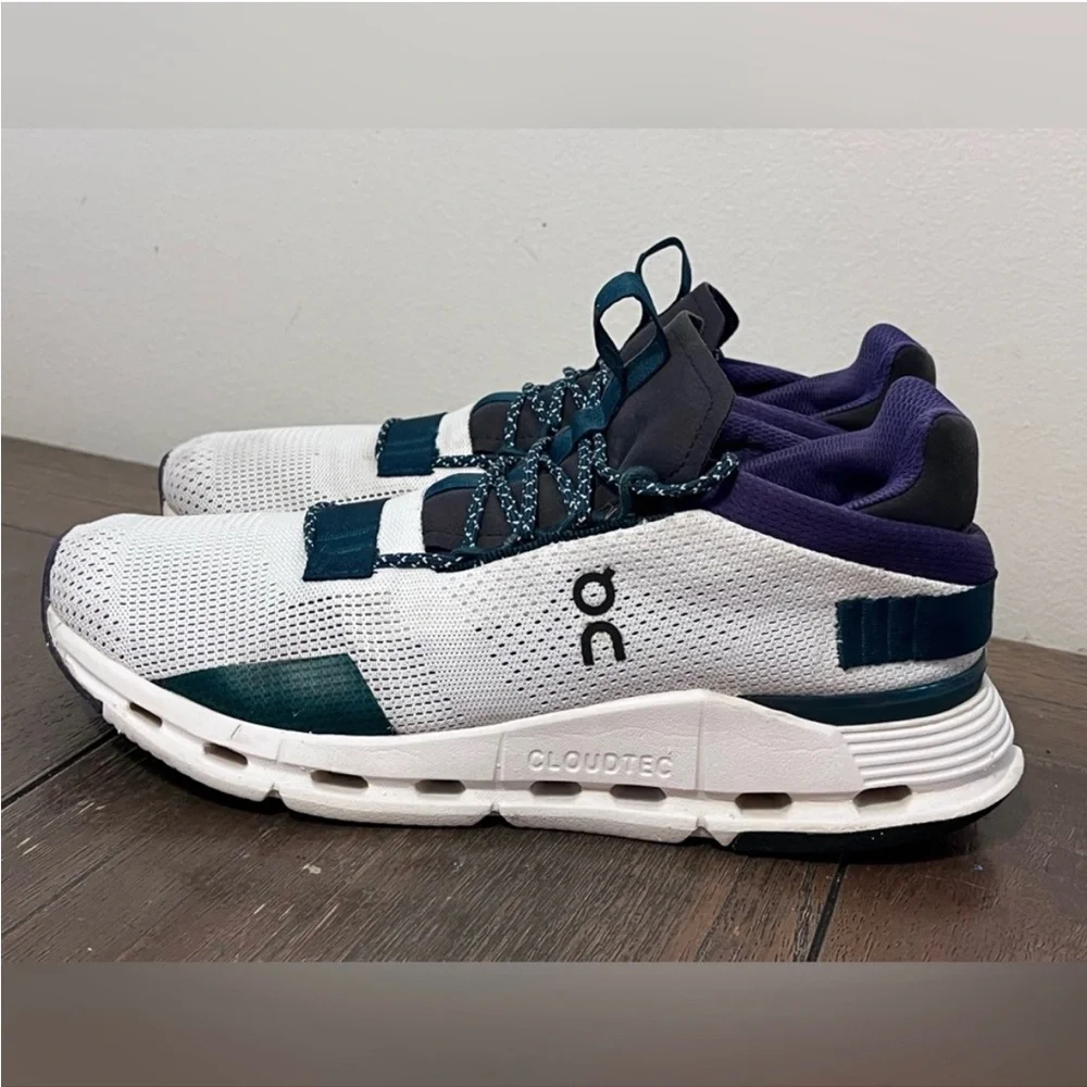 On Cloudnova Undyed/Purple/Forrest Size 8 - Picture 5 of 7